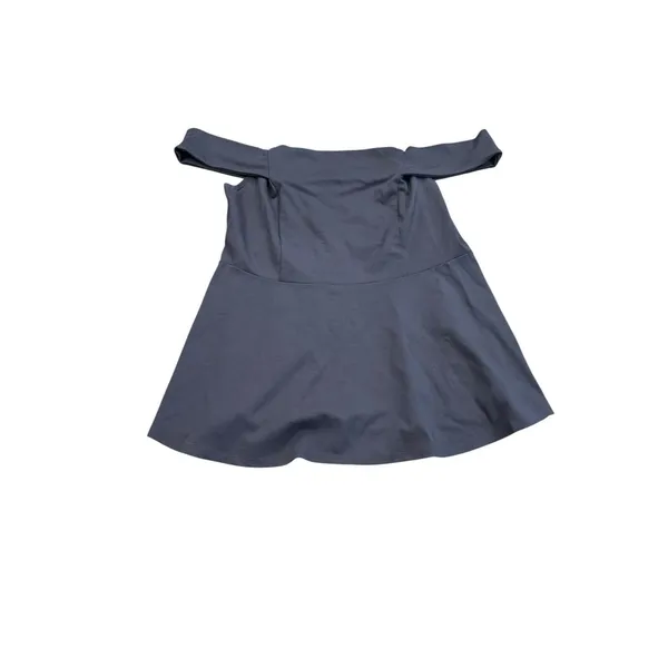 Torrid Off Shoulder Peplum Top dark gray, Torrid Size 2 / 2X (18/20) NEW NWT - Image 11