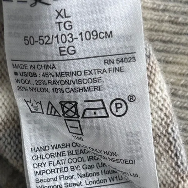 Banana Republic Merino‎ Sweater XL - Image 8