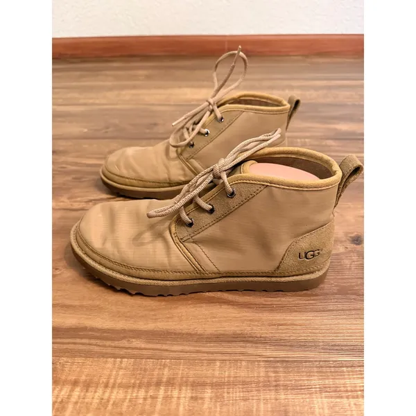 UGG Neumel‎ Ripstop Suede Tan Chukka Boots Womens Lace Up Desert Boots Sz 9 - Image 2