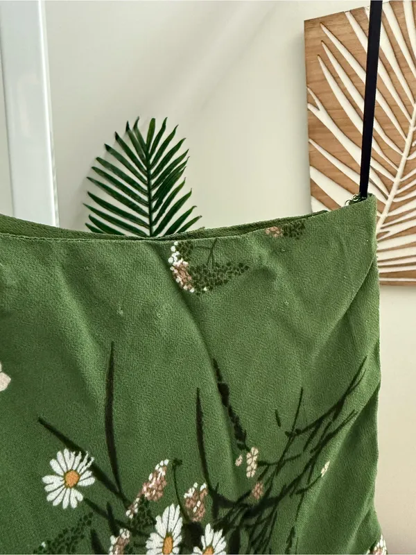 Reformation Evelyn Floral Maxi Dress in Green Floral 6 - Image 7