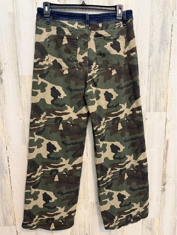 Risen Jeans Camo Wide Leg High Rise Stretch Pants Size 15/32 Y2K - Image 5