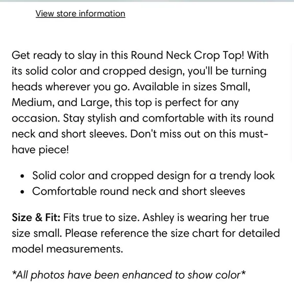Round Neck Short Sleeve Crop Green - Image 4
