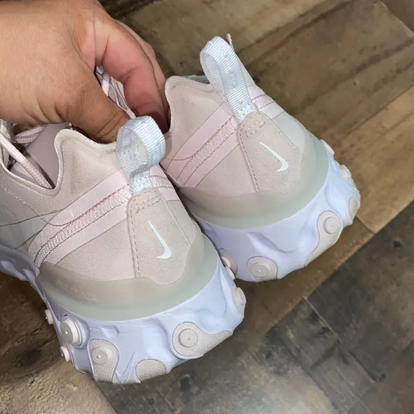 Nike React Element 55 Pale‎ Pink White Running Shoes size 11 woman’s sneakers - Image 5