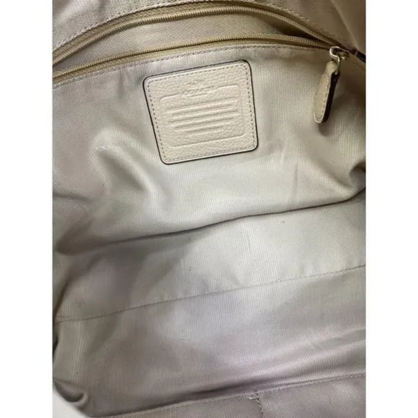 coach medium w adjustable strap tan leather cross - Image 12