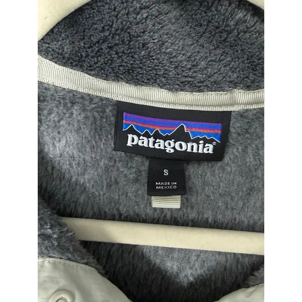 Patagonia Women’s Re-Tool Snap-T Pullover Gray Fleece Size Small Outdoors Fall - Image 4