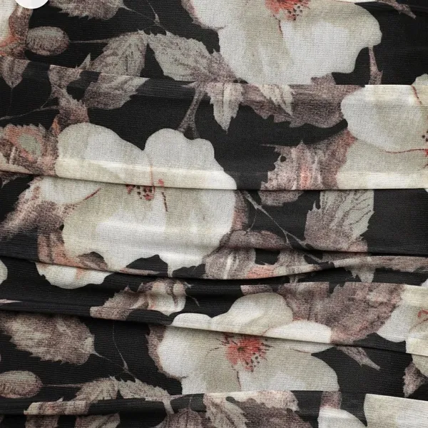 Lulu’s We Really Mesh Black Floral Print Sleeveless Ruched Midi Dress NWT Small - Image 5