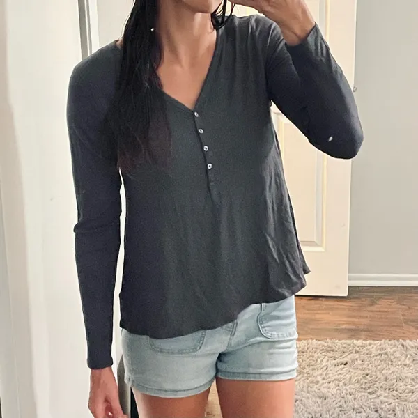 Old Navy Relaxed Henley Long Sleeve - Image 6