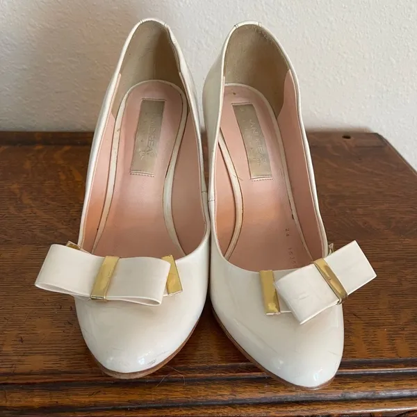 Andrea‎ Heels White Size 7 - Image 8