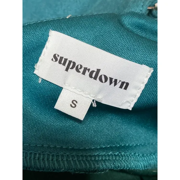 Superdown Green Sleeveless V Neck Cami Camisole Tank Mini Sheath Dress Size S - Image 3