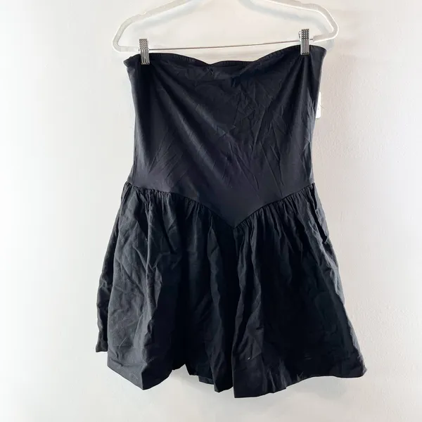 Free People Onda Drop Waist Tube Strapless Fit and Flare Mini Dress Large - Image 2