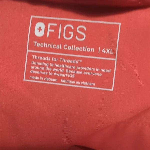 Figs Spiced Cider Rafaela Oversized Scrub Top Size 4XL - Image 4