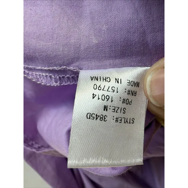 Pinch Mini Dress Womens Med Purple Pleated Puff Sleeve Boho Preppy smocked NWT - Image 14