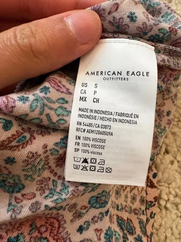 American Eagle Floral Romper - Image 4