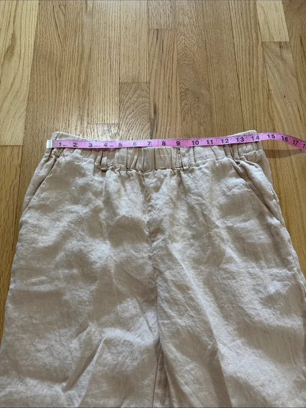 Quince 100% European Linen Pants 25" Oxford Sz S - Image 5