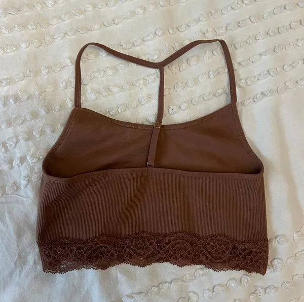 Abercrombie Brown Crop Top - Image 3