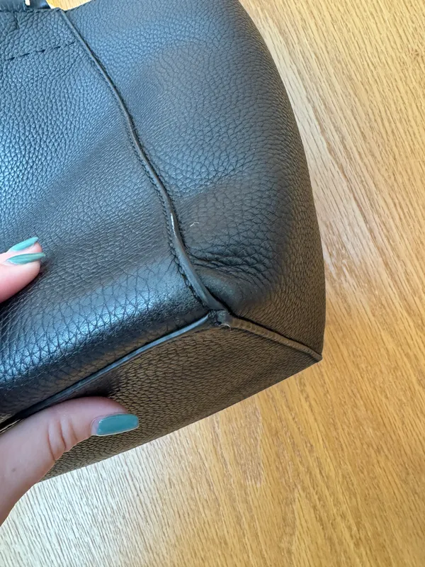 Tory Burch Black Leather Tote Bag - Image 7