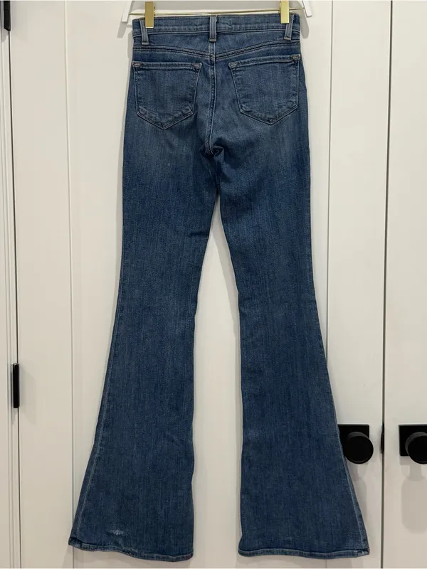Vintage J Brand Low Rise Flare Jeans 24 Icicle Blue Y2K Minimal Retro 2000s - Image 6