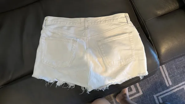 AGOLDE Shorts High-Rise white - Image 6