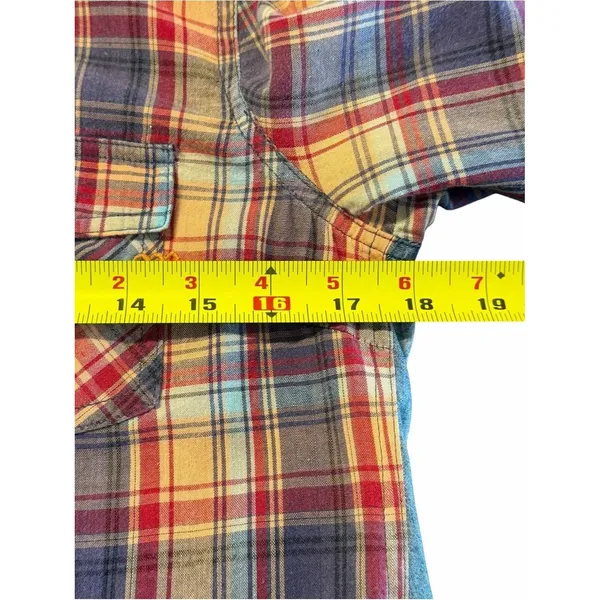 Miss Me Womens Plaid Boho Western Embroidered Button Up Top Size S Cowgirl Indie - Image 6
