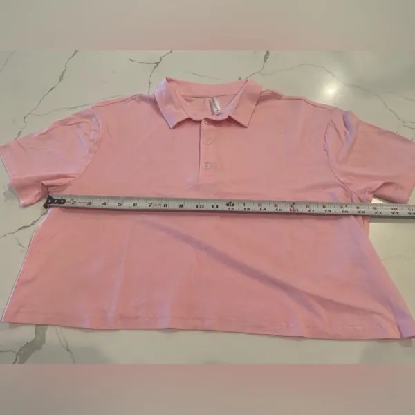 FABLETICS Boxy Short-Sleeve Polo Orchid‎ Pink Large NWOT - Image 15
