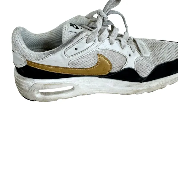 Nike Air Max SE Trainer White Black Gold DV-6842-001 Lace Up Sneakers Size 7.5‎ - Image 8