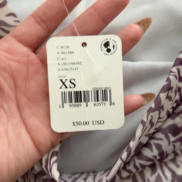 Free People Y2K Zebra Ruffle Ruched Micro Mini Skirt XS nwt - Image 4