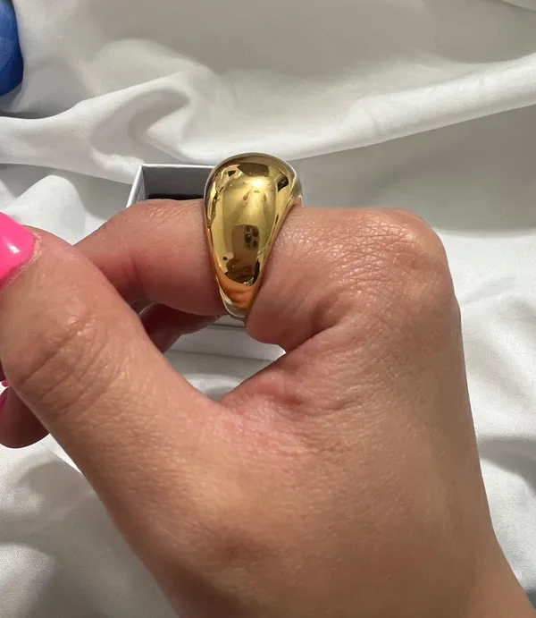 gold bubble ring - Image 4