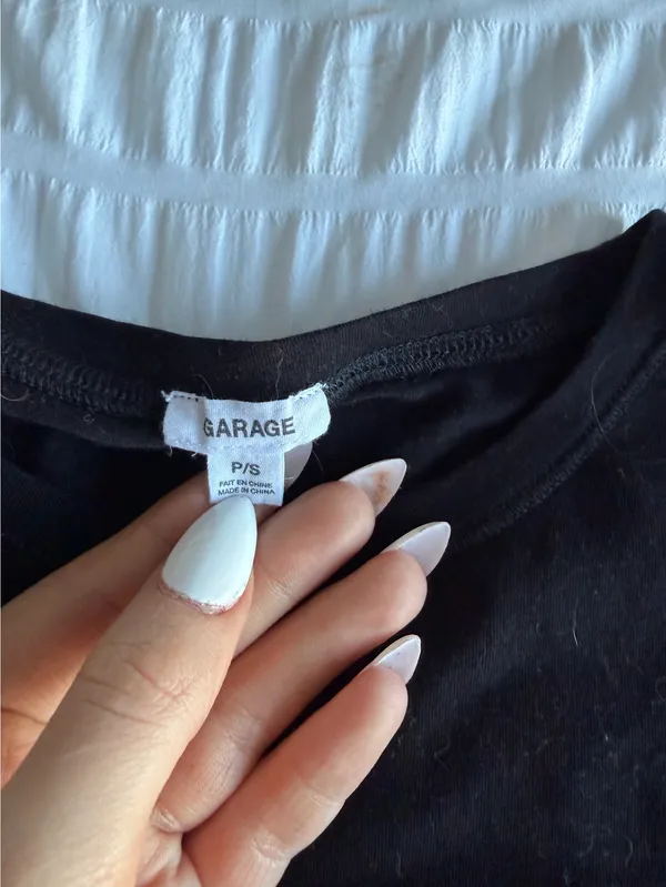 black garage estelle longline tee - Image 3