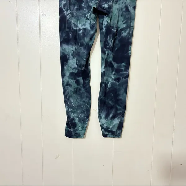 Lululemon Align HR Pant 25” Diamond Dye Silver Blue Tie Water Size 6 - Image 8