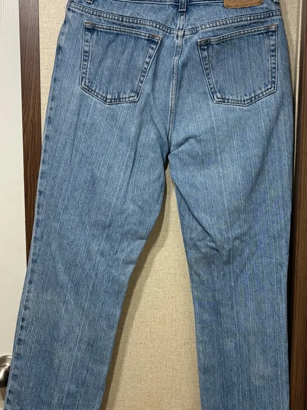 Women's Straight Light Blue Denim Jeans - Image 2