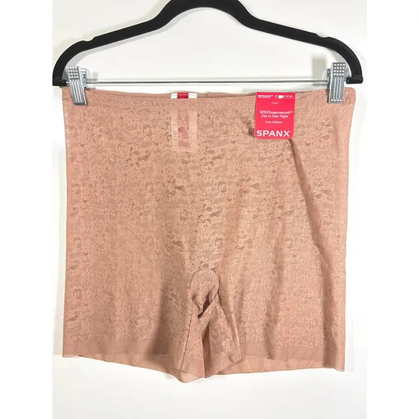 Spanx Supersmooth Day to Date Night Lace Girlshort Cinnamon XL 10594R - Image 2