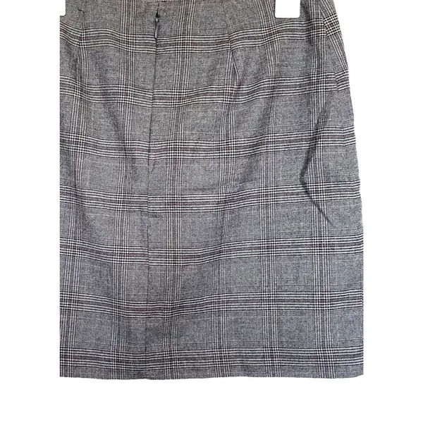 Loft Womens Skirt Embroidered Duck Plaid Preppy Minimalist Minimal Office Sz 2 - Image 8