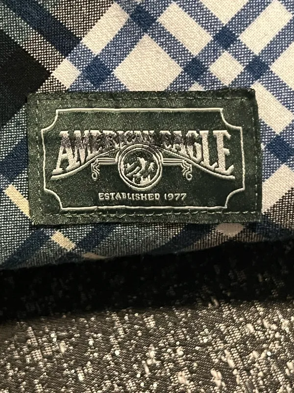 Womens sz10 American Eagle Plaid Pleated Mini Skirt - Blue & Green Tartan - Image 6