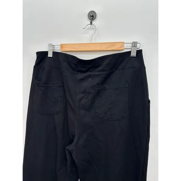 Willit Womens Black Sailor Button‎ Wide Leg Stretch Dress Pants XL High Rise - Image 8