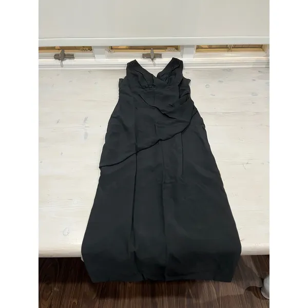 Nicole Miller Black Maxi Dress Evening‎ Gown Formal Party Sleeveless Women's - Image 2