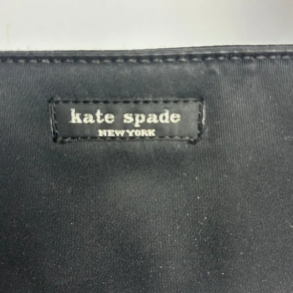 Kate Spade New York Black Nylon Tote Shoulder Bag Zip Top Rectangular - Image 3