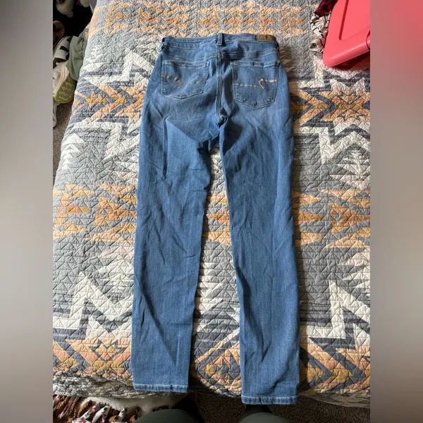 American Eagle Outfitters Blue Skinny Jeans - Image 3