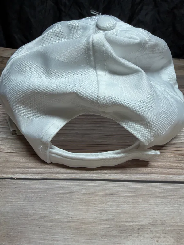 White Camo Adjustable Baseball Cap - Image 3