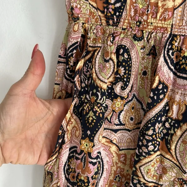 Anthropologie Odette Paisley Crepe Joggers - Image 7