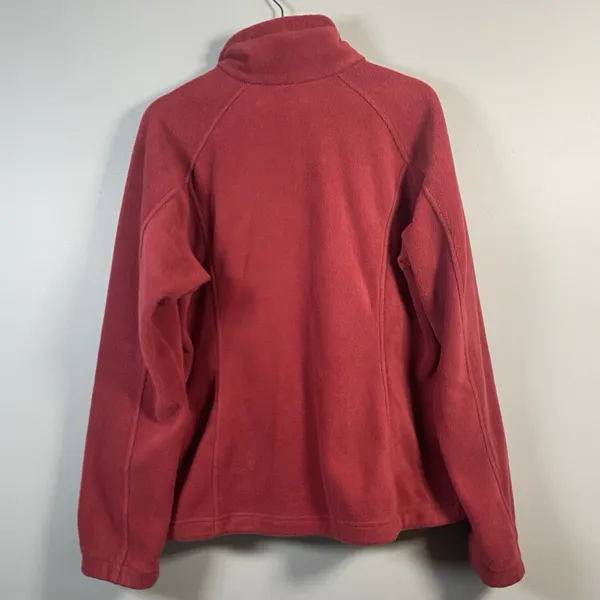 Columbia Jacket Women's‎ XL Red Pink Full Zip Fleece Pullover Jacket - Image 4