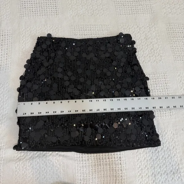 Kate Kasin medium sequin stretch mini skirt bodycon SK 2814 - Image 9