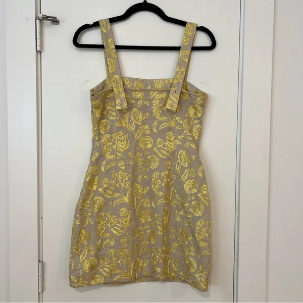 Tularosa Soree Dress in Yellow Floral - Image 9