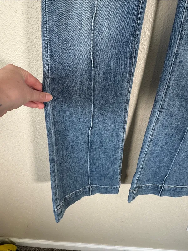 Revice Blue Star Flare Jeans Womens 29 Denim High Rise Casual Patriotic Boho - Image 16