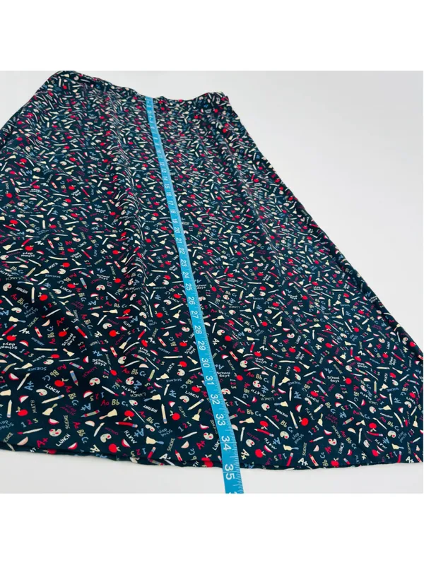 Vintage Christopher & Banks School Print Midi Skirt, Size 8, Teacher - Image 8