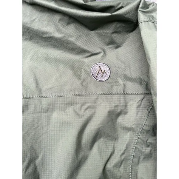 Marmot x Thrive Works Precip Waterproof Rain Jacket Women's Size L Olive NWOT - Image 16