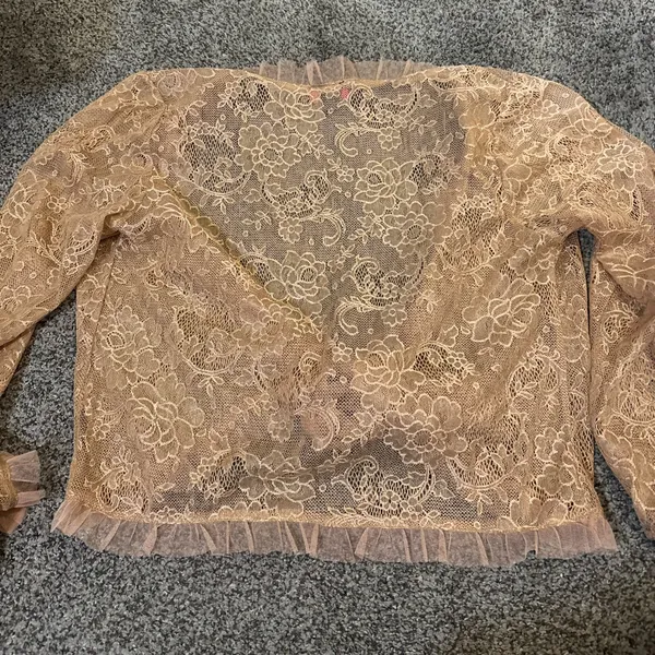 Betsey Johnson Vintage Tie Front Cardigan - Image 3