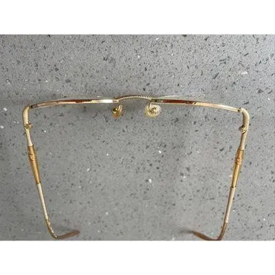 CHRISTIAN DIOR Eyeglasses Frames ONLY 49-19 01x2 Half Rim gold - Image 4