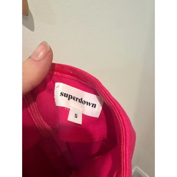 Superdown‎ Pink Strapless Midi Bodycon Dress Size S - Image 3