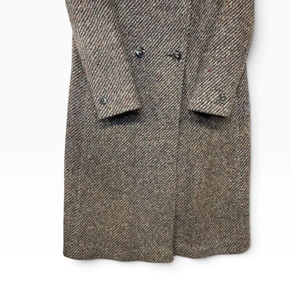 Jill Jr Vintage Tweed Overcoat Brown Multicolor ILGWU Union Made Long Coat Med - Image 3