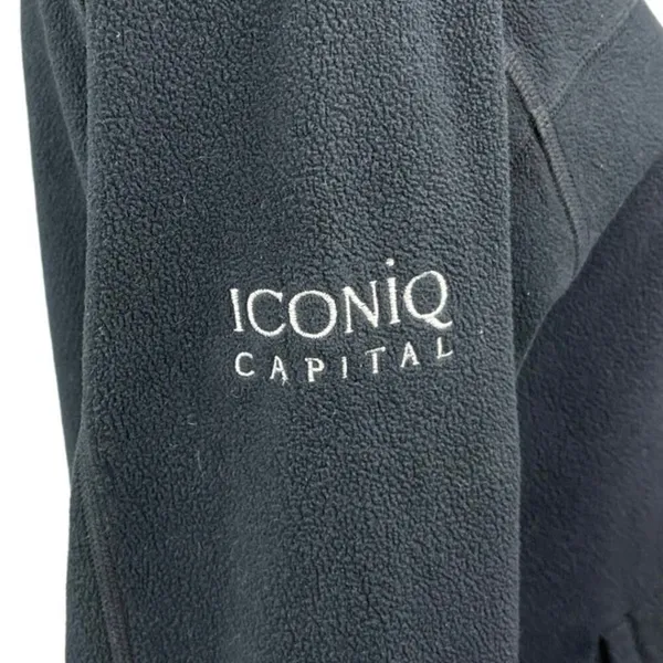 Patagonia Womens Black Iconiq Capital Zip Fleece High Neck Sweater Jacket Top M - Image 4